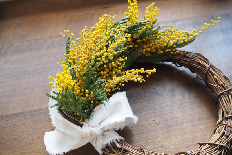 ✳︎ミモザ2種のガーランド✳︎リース✳︎ 3/8(日) ミモザのリースづくり - GARDENER'S JAPAN（ガーデナーズ